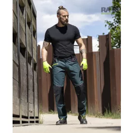 4X stretch derekas nadrág - sötétzöld