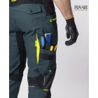 4X stretch kantáros nadrág - sötétzöld