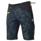 CREATRON® sztreccs camo rövidnadrág zöld-terep