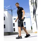 PLATMACO® sztreccs camo rövidnadrág piros-terep