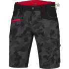 PLATMACO® sztreccs camo rövidnadrág piros-terep