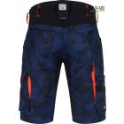 CREATRON® sztreccs camo rövidnadrág kék-terep