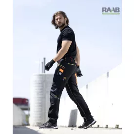 CREATRON® fekete-neon munkanadrág