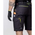 Creatron sztreccs rövidnadrág fekete-neon