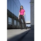 CREATRON női béleletlen softshell nadrág Fekete-rózsaszín