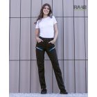 CREATRON női béleletlen softshell nadrág Fekete-kék