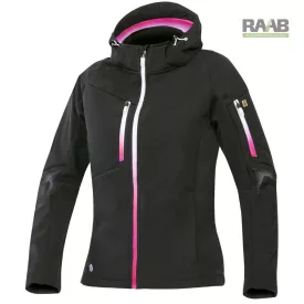   CREATRON XS-5XL-ig női softshell kabát - Fekete-rózsaszín