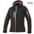 CREATRON XS-5XL-ig női softshell kabát - Fekete-rózsaszín
