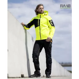 CITYCONIC Hi-vis sárga softshell kabát