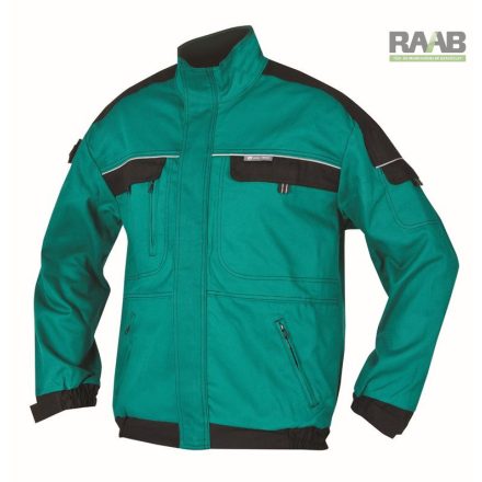 COOL Trend munkakabát S-5XL-ig zöld-fekete