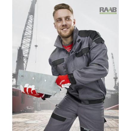 COOL Trend munkakabát S-5XL-ig szürke-fekete