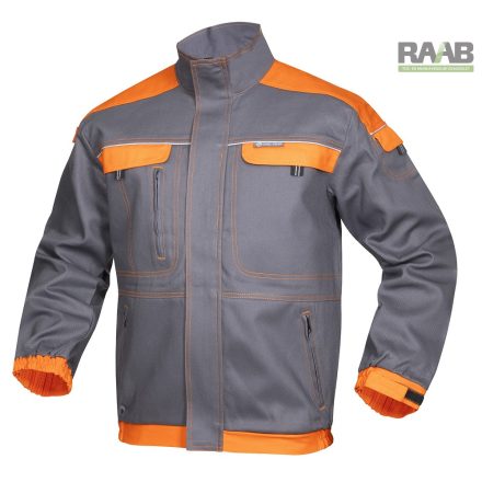 COOL Trend munkakabát S-5XL-ig szürke-narancs