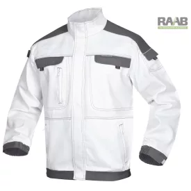 COOL Trend festő munkakabát S-4XL-ig fehér-szürke