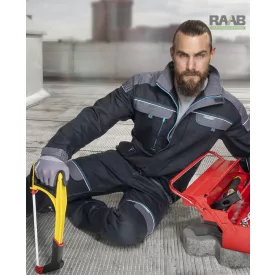 COOL Trend munkakabát S-4XL-ig fekete-szürke