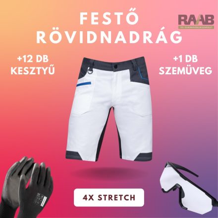4X stretch festő rövidnadrág szett