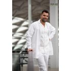 Daniel férfi fehér köpeny L-es méretben