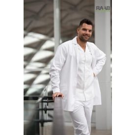 Daniel férfi fehér köpeny L-es méretben