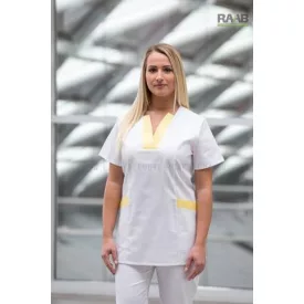 Bíborka fehér tunika fehér szegéllyel 