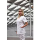 Frézia fehér köpeny