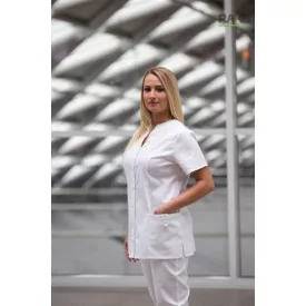 Frézia fehér köpeny