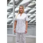 Frézia fehér köpeny