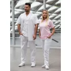 Gumis derekú fehér nadrág