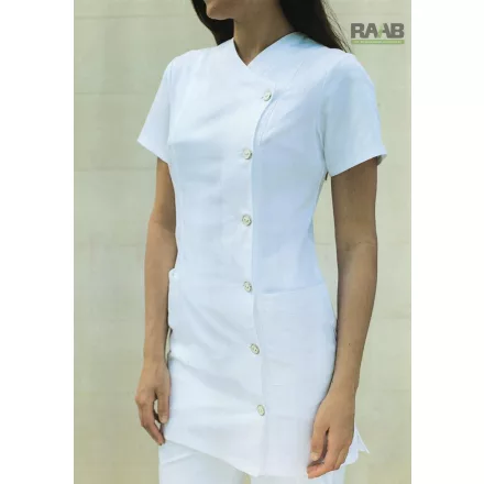 46-os méretű Ezüst gombos Szabrina fehér tunika