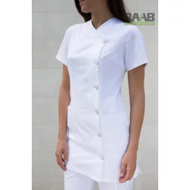 54-es méretű Arany gombos Szabrina fehér tunika