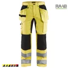 Jól láthatósági munkásnadrág sztreccs betétekkel 1552-1811