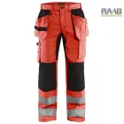 Jól láthatósági munkásnadrág sztreccs betétekkel 1552-1811