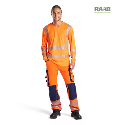 High-Vis, UV sugárzás ellen védő, hosszú ujjú poló 3385-1013