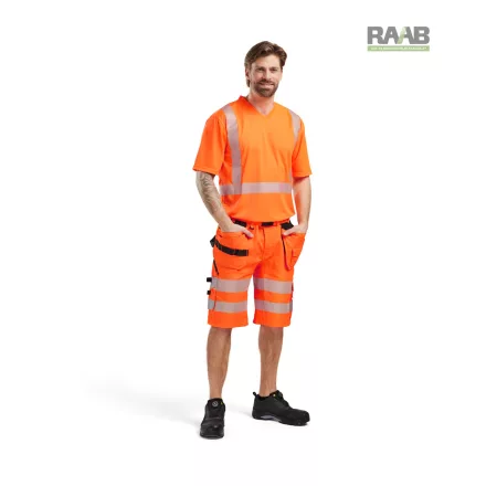 High Vis "V" nyakú UV védős póló3386-1013-5300 