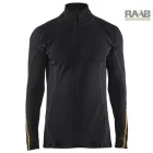 Lángálló aláöltöző felső cipzáras 78% merinói gyapjú 4796-1075