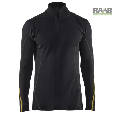 Lángálló aláöltöző felső cipzáras 78% merinói gyapjú 4796-1075