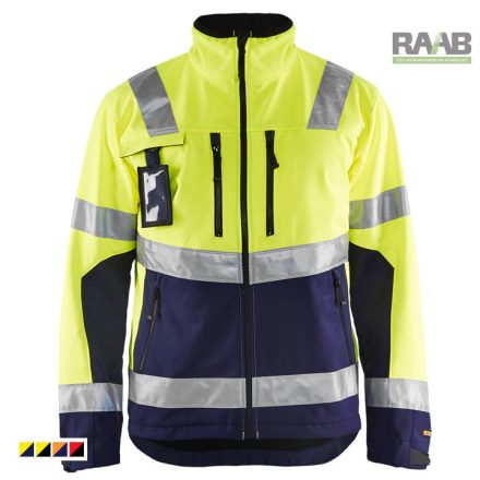 High-Vis Softshell kabát vízálló 4900-2517