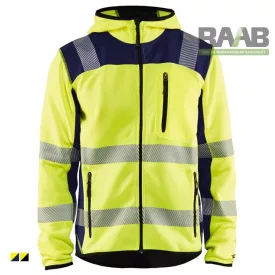 Kötött pulóver softshell betéttel High Vis