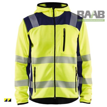 Kötött pulóver softshell betéttel High Vis