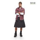 Munkás szoknya Kilt Fekete színben