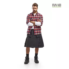 Munkás szoknya Kilt Fekete színben