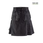 Munkás szoknya Kilt Fekete színben