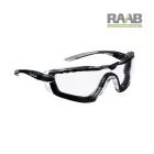 Bollé Cobra víztiszta védőszemüveg pánttal és habkerettel