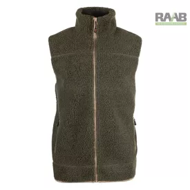 RAMMER khaki mellény báránybőr hatású