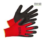 MANOS black/red kétrétegű nitril kesztyű