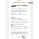 MANOS black/red kétrétegű nitril kesztyű