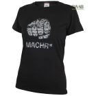 Női Predator póló szürke ököl mintázattal