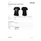 Női Predator póló szürke ököl mintázattal