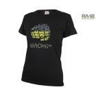 Női Predator póló sárga ököl mintázattal 