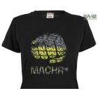 Női Predator póló sárga ököl mintázattal 