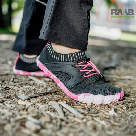 BOSKY Black/pink Barefoot Ultrakönnyű szabadidős cipő