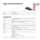 38-as méretű BOSKY Black/pink Barefoot Ultrakönnyű szabadidős cipő